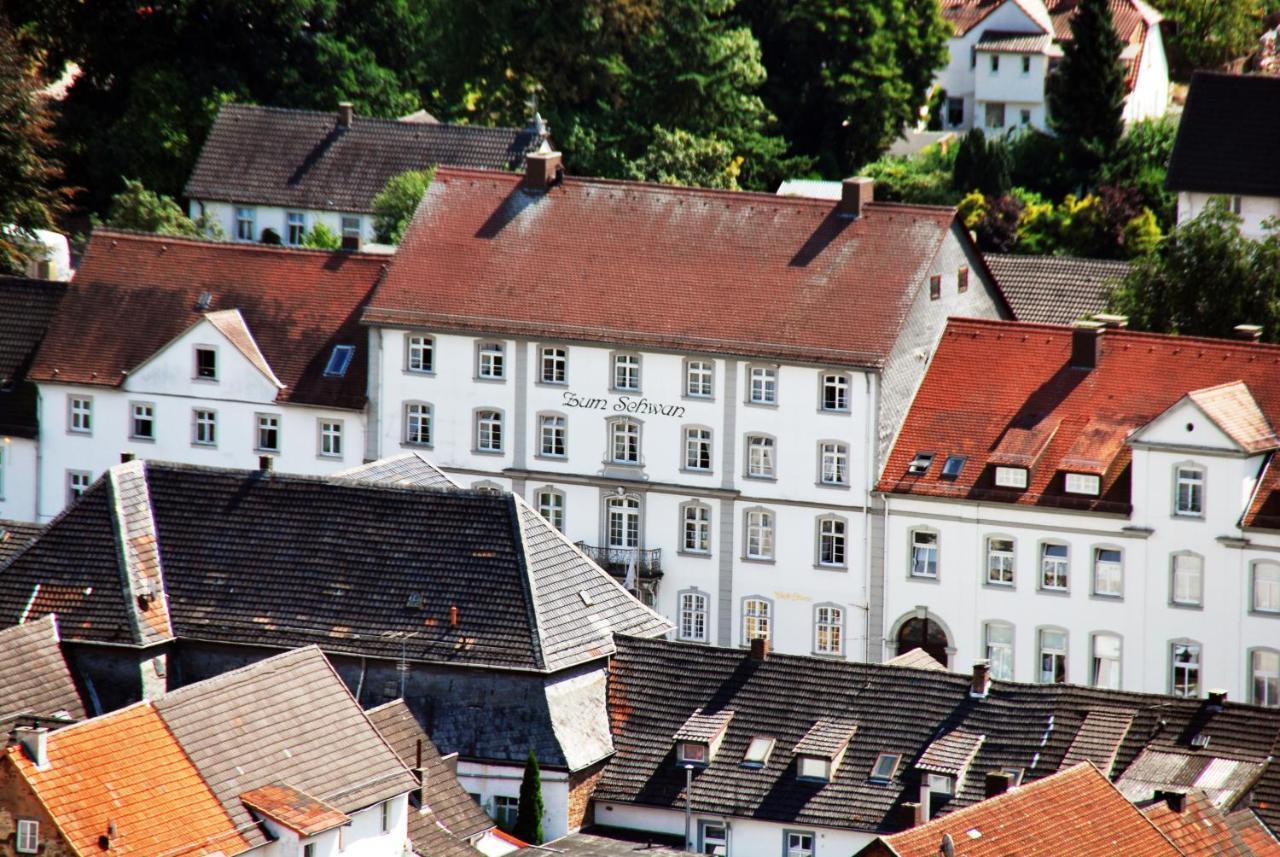 Historisches Hotel Zum Schwan Bad Karlshafen Bagian luar foto
